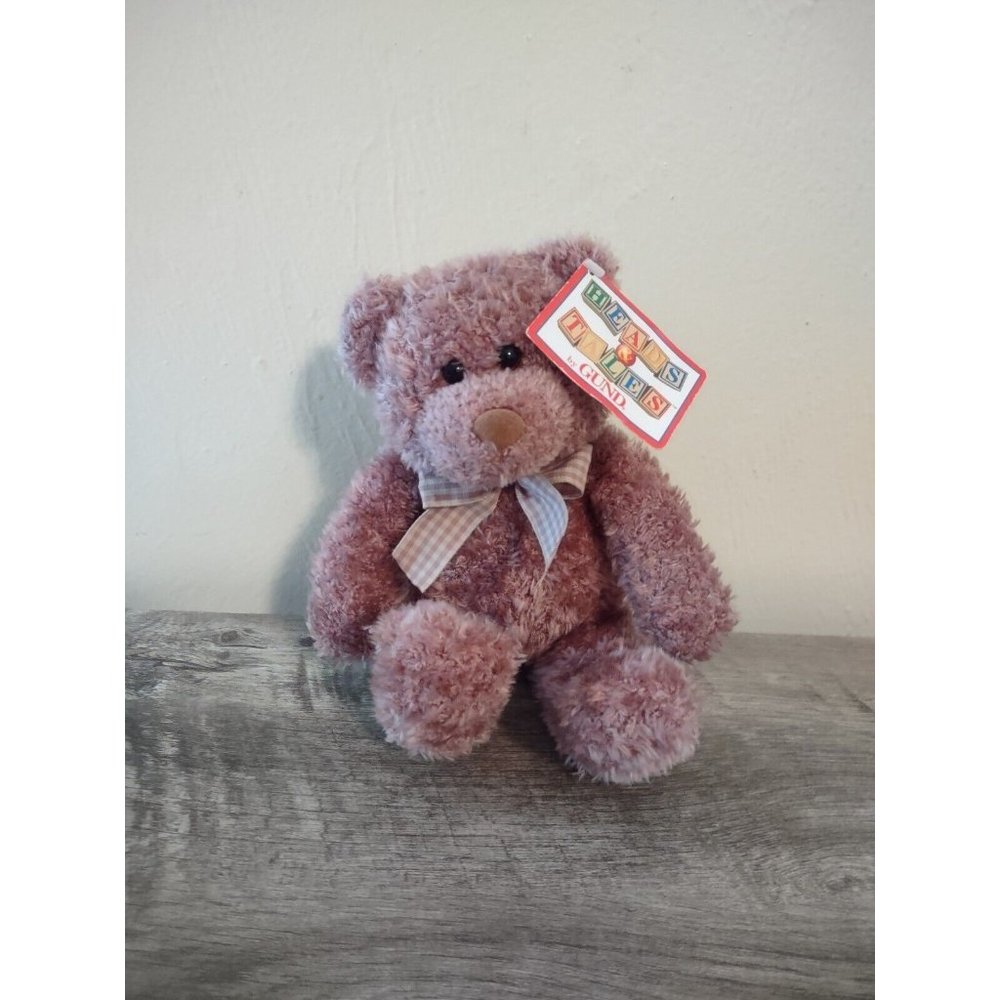 Lovely stuffed bear, Heads & Tales by GUND, vintage